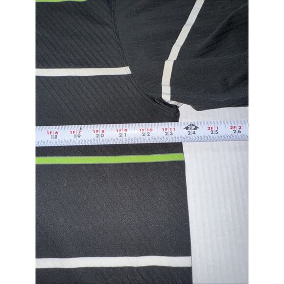 Nike Golf SS Men's Polo Shirt Dri-Fit Striped Black Large Multicolor Stripes - Picture 9 of 10